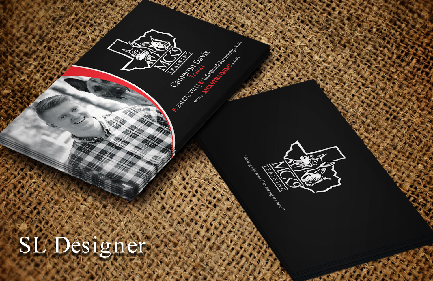 Business Card Design by SL Designer for MC K9 Training | Design #21197099