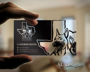 Business Card Design by SL Designer for MC K9 Training | Design: #21197116