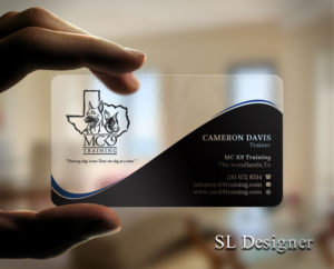 Card Design for my dog training business MC K9 Training | Design de Carte de Visite par SL Designer