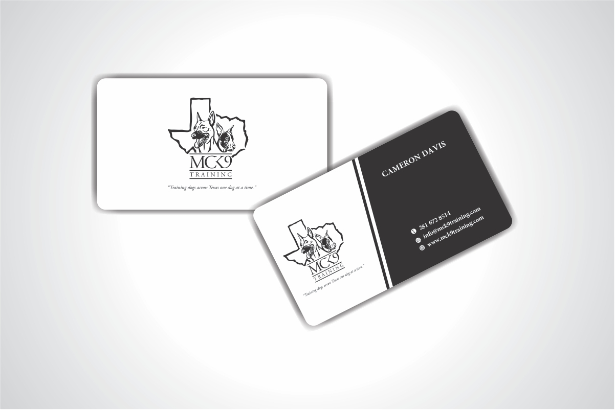 Business Card Design by Dave Paresh for MC K9 Training | Design #21199819