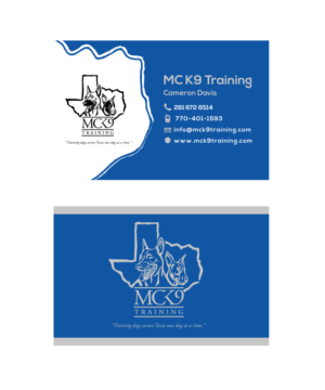 Business Card Design by lygraphics for MC K9 Training | Design: #21201604