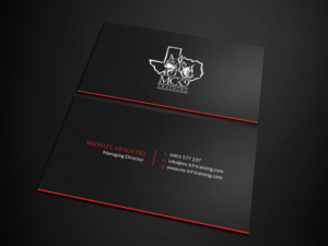 Business Card Design by Tripti Ranjan Gain for MC K9 Training | Design: #21213120