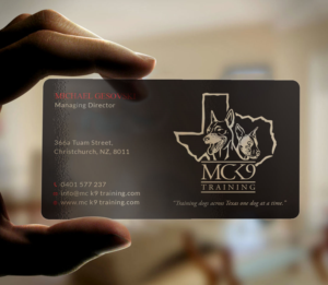 Business Card Design by Tripti Ranjan Gain for MC K9 Training | Design: #21213124