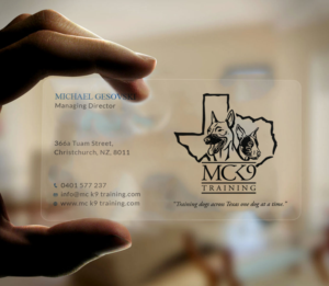 Business Card Design by Tripti Ranjan Gain for MC K9 Training | Design: #21213125