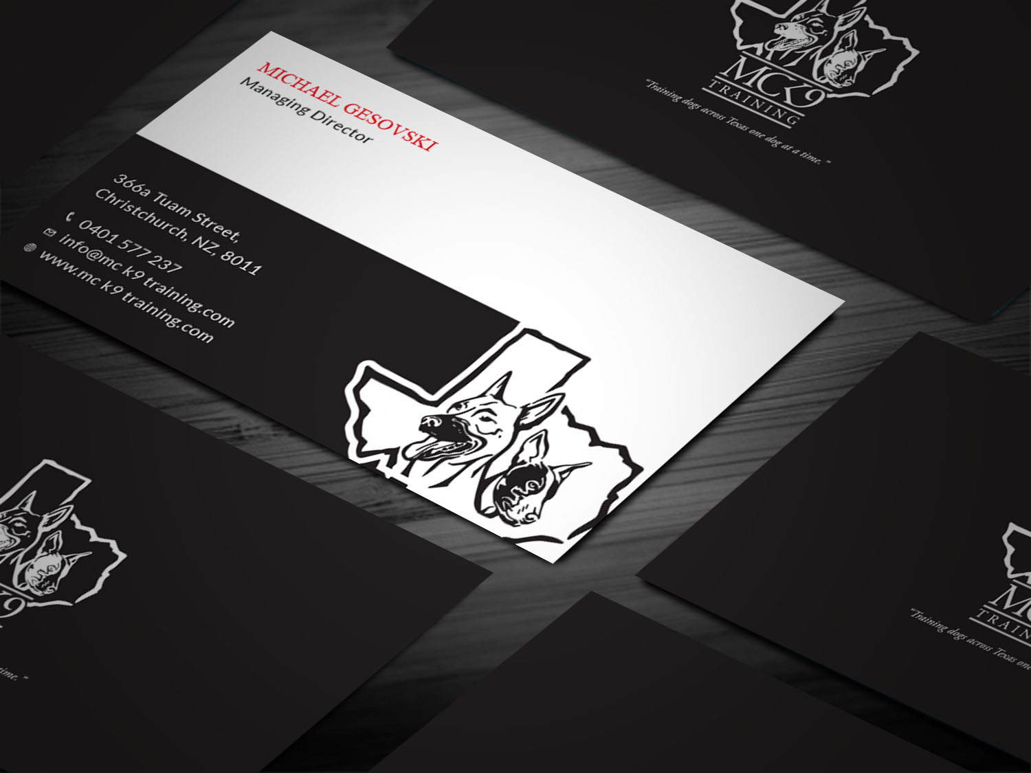 Business Card Design by Tripti Ranjan Gain for MC K9 Training | Design #21213130