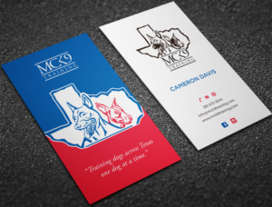 Business Card Design by haru_ichiban for MC K9 Training | Design: #21197086