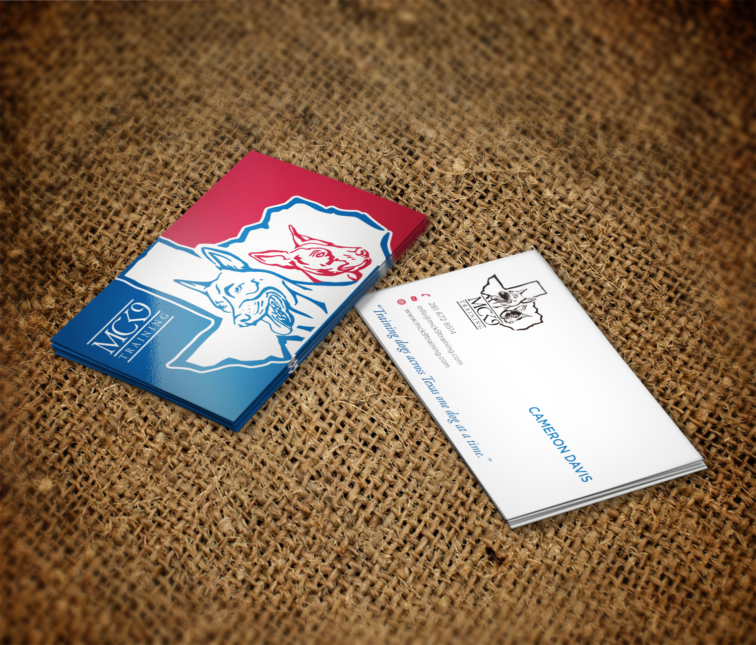Business Card Design by haru_ichiban for MC K9 Training | Design #21197118