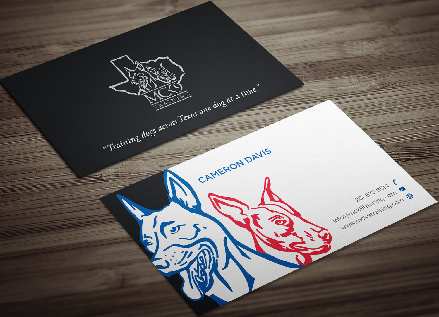 Business Card Design by haru_ichiban for MC K9 Training | Design #21197119