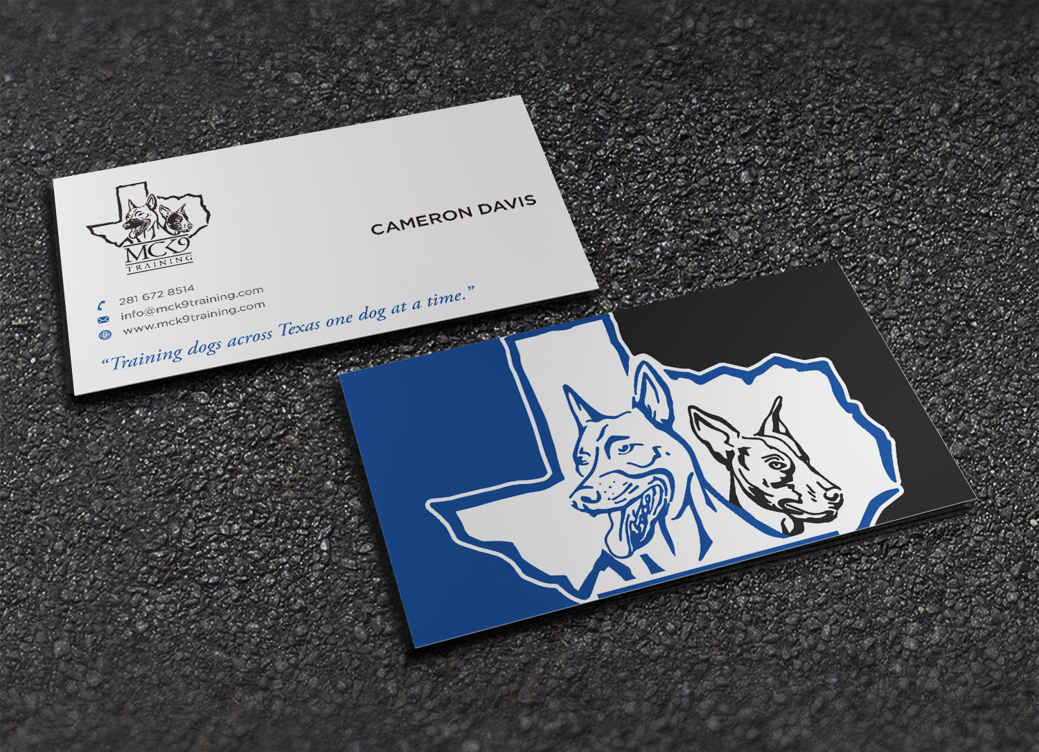Business Card Design by haru_ichiban for MC K9 Training | Design #21204506
