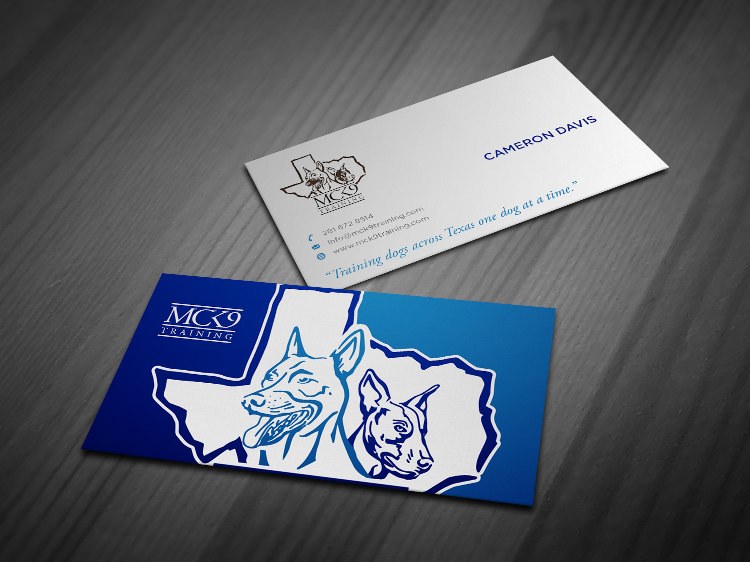 Business Card Design by haru_ichiban for MC K9 Training | Design #21204511