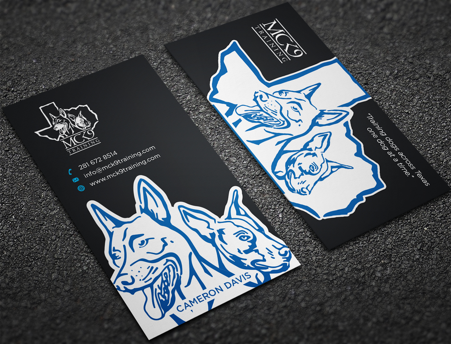 Business Card Design by haru_ichiban for MC K9 Training | Design #21220407