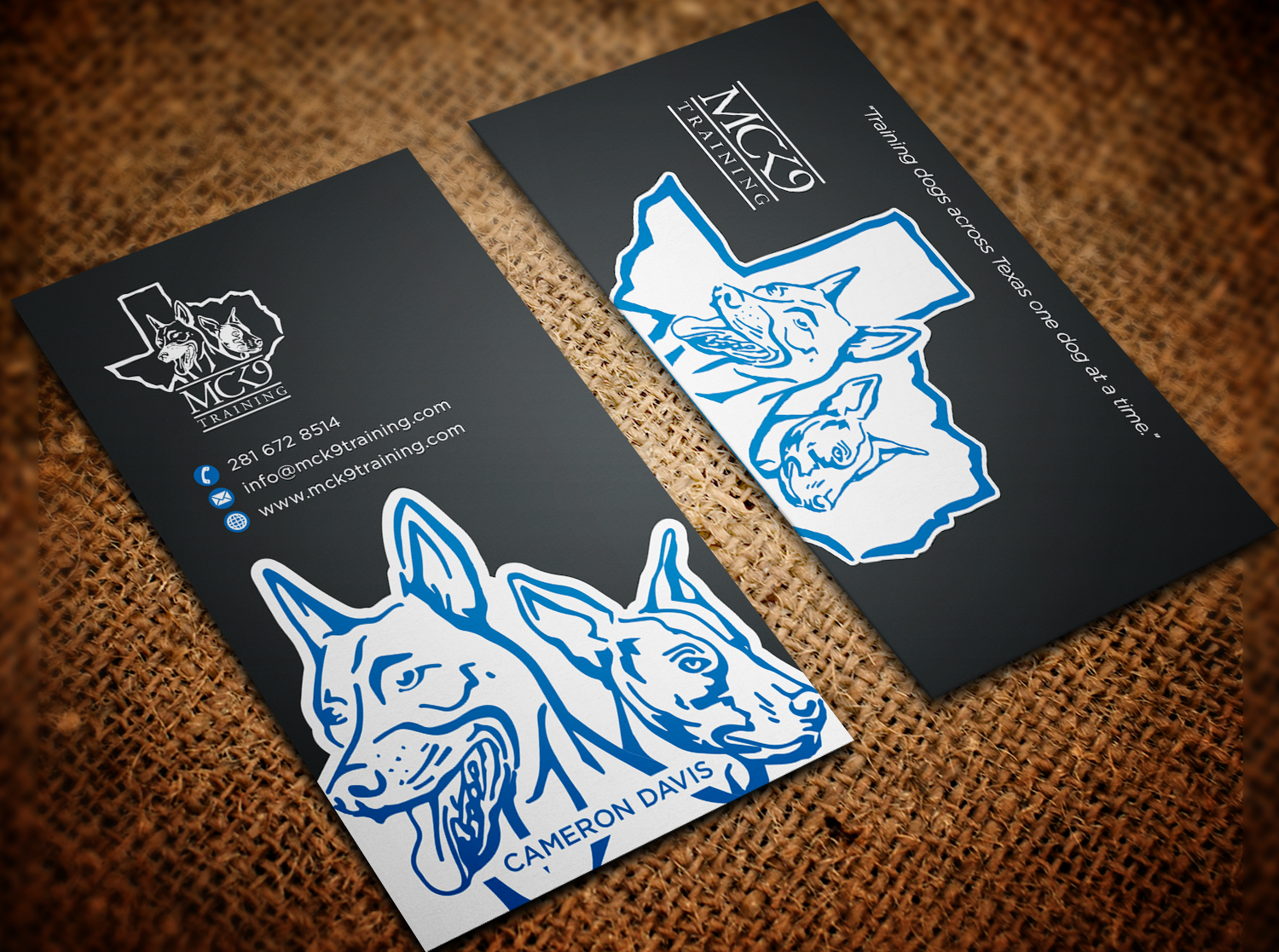 Business Card Design by haru_ichiban for MC K9 Training | Design #21235131