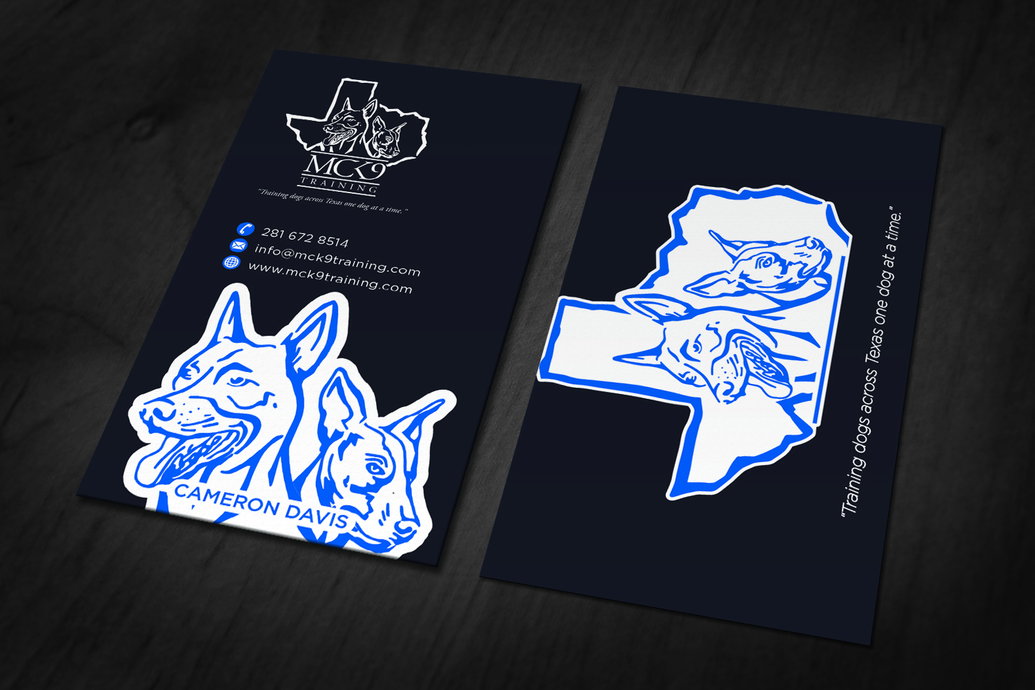 Business Card Design by haru_ichiban for MC K9 Training | Design #21235137