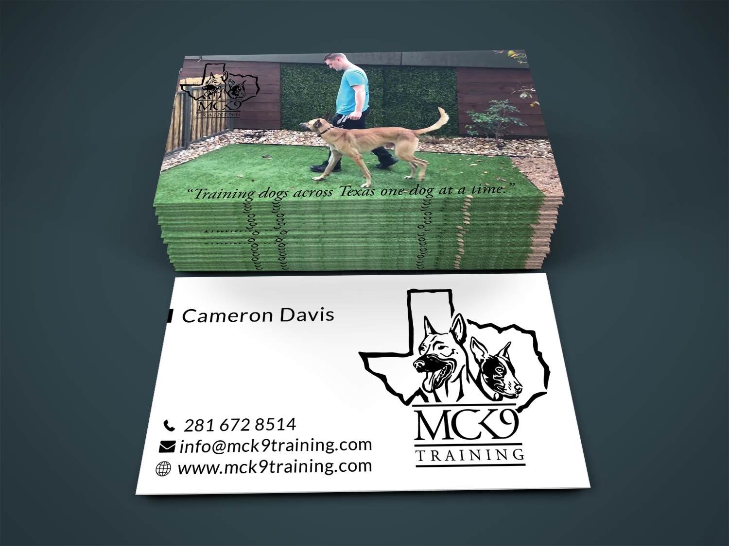 Visitenkarten-Design von B. M. BILLAL HOSSAIN für MC K9 Training | Design #21196243