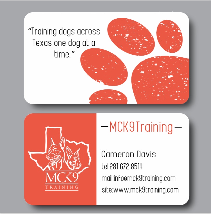 Diseño de Tarjeta de Presentación por Krystyna Kruk para MC K9 Training | Diseño #21212189