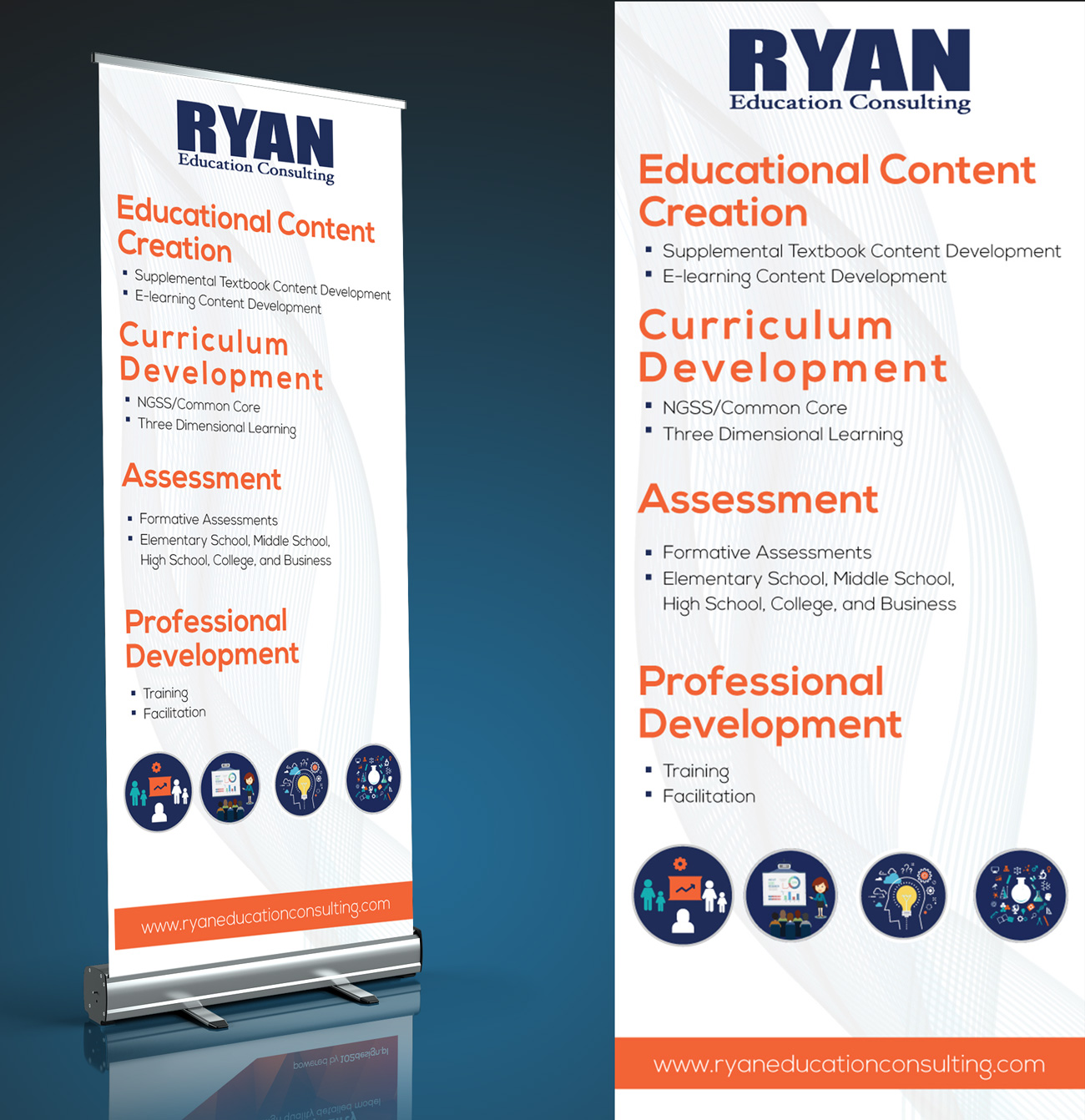 Signage Design by pd graphic 2 for Ryan Education Consulting LLC | Design #21219639