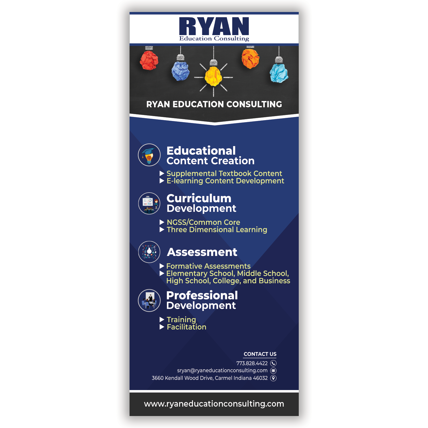 Signage Design by Nahean87 for Ryan Education Consulting LLC | Design #21207486