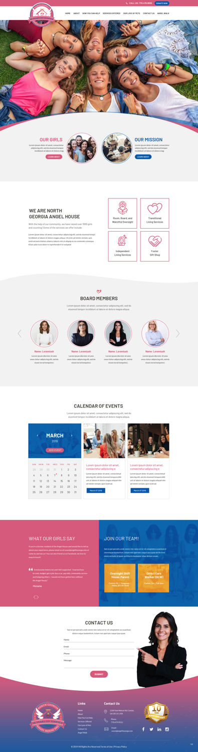 Web Design by pb for North Georgia Angel House Inc. | Design #21203477