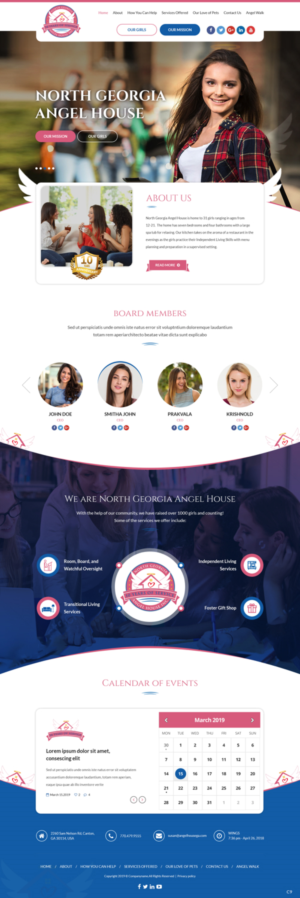Web Design by pb for North Georgia Angel House Inc. | Design: #21203480