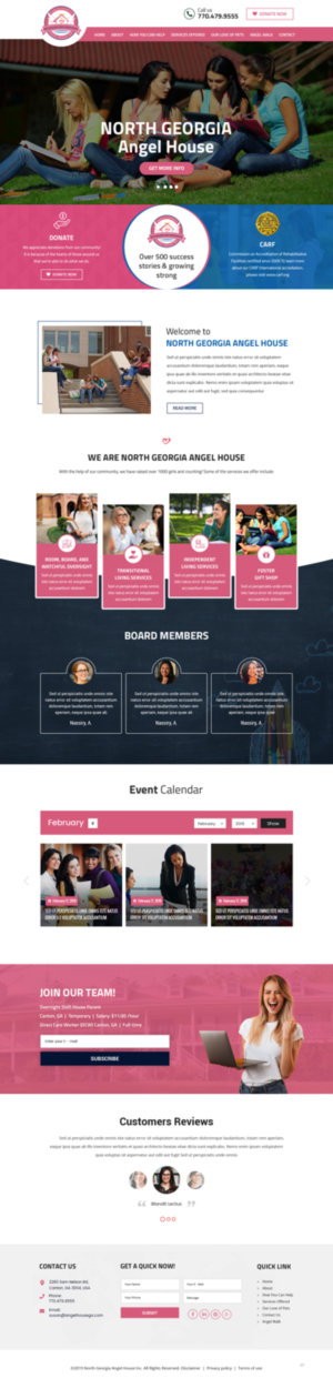 Web-Design von pb für North Georgia Angel House Inc. | Design: #21203481