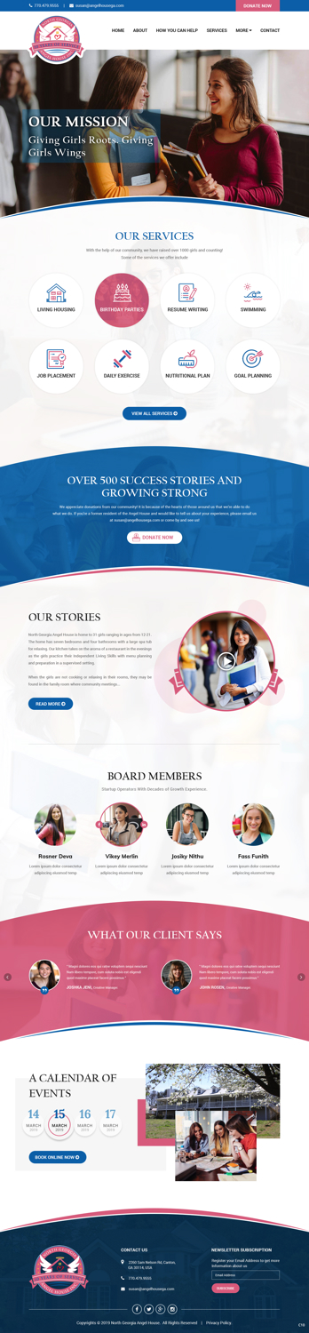 Web-Design von pb für North Georgia Angel House Inc. | Design #21203484