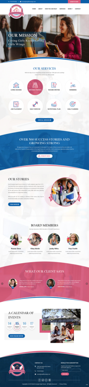 Web Design by pb for North Georgia Angel House Inc. | Design: #21203484