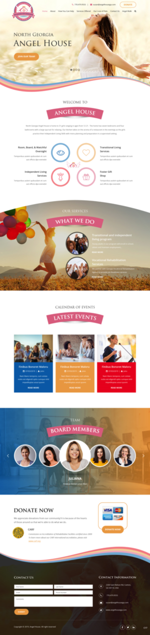 Web-Design von pb für North Georgia Angel House Inc. | Design: #21203485