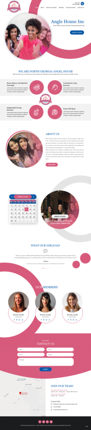 Web Design by pb for North Georgia Angel House Inc. | Design: #21203486