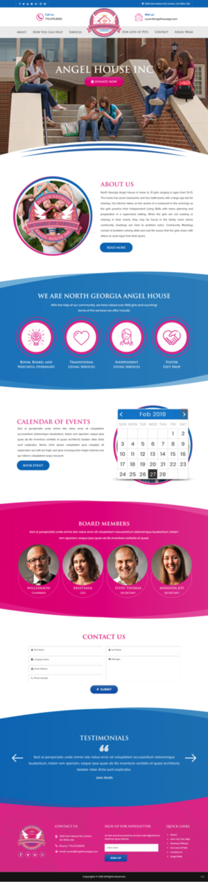 Web Design by pb for North Georgia Angel House Inc. | Design: #21203487