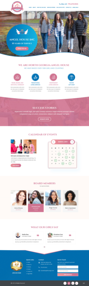 Web-Design von pb für North Georgia Angel House Inc. | Design: #21203488