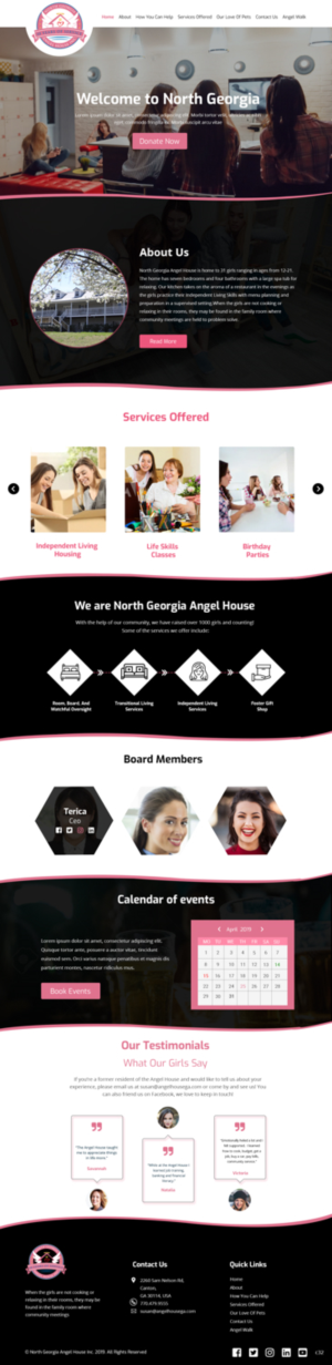 Web-Design von pb für North Georgia Angel House Inc. | Design: #21203494