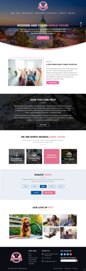 Web Design by pb for North Georgia Angel House Inc. | Design: #21203495