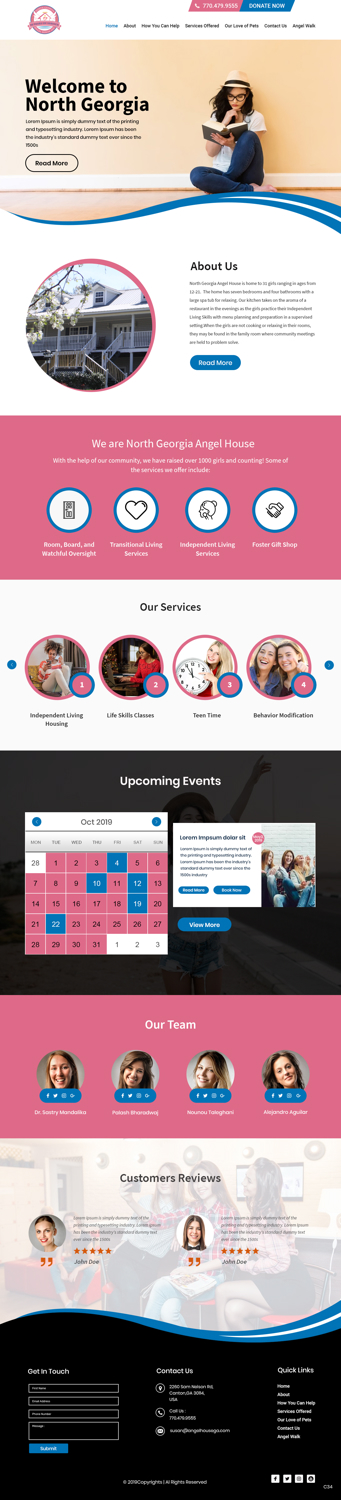 Web Design by pb for North Georgia Angel House Inc. | Design #21203496