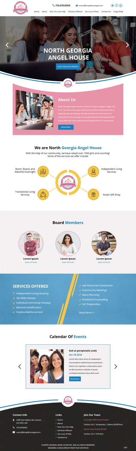Web Design by pb for North Georgia Angel House Inc. | Design #21203498