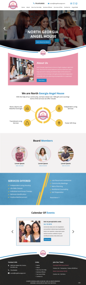 Web Design by pb for North Georgia Angel House Inc. | Design: #21203498