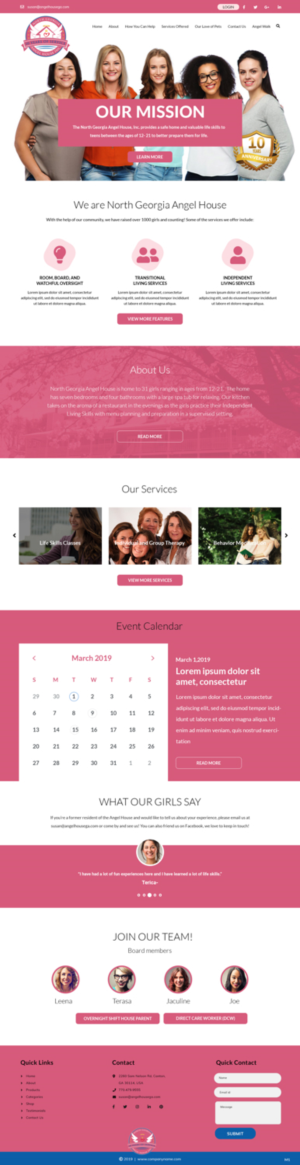 Web Design by pb for North Georgia Angel House Inc. | Design: #21203505