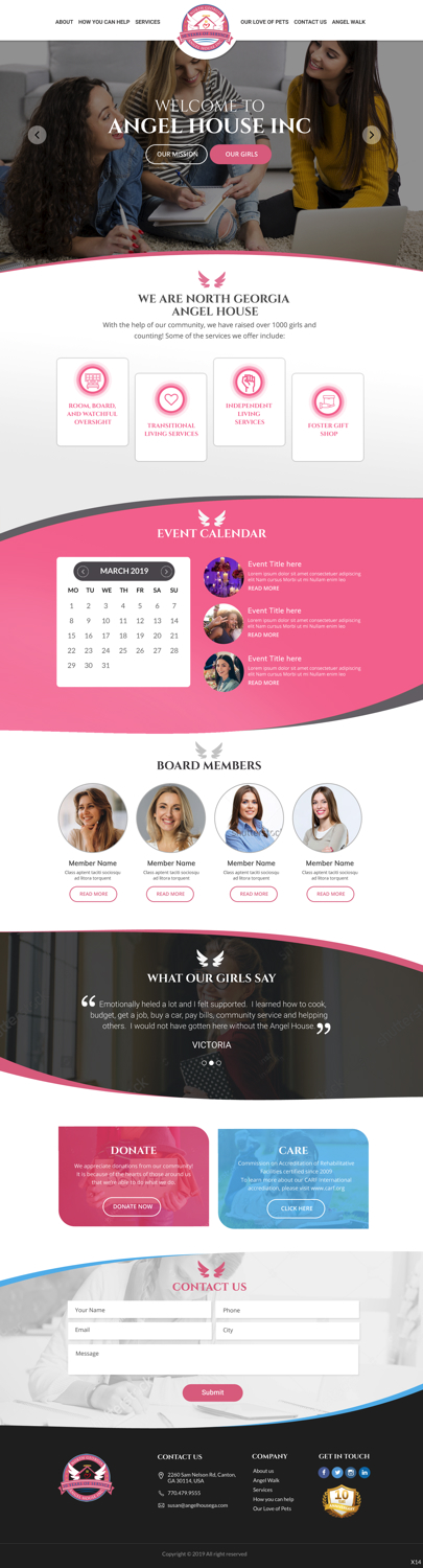Web Design by pb for North Georgia Angel House Inc. | Design #21203506