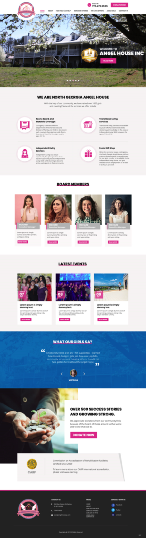 Web-Design von pb für North Georgia Angel House Inc. | Design: #21203507