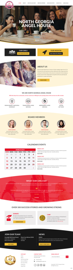 Web Design by pb for North Georgia Angel House Inc. | Design: #21233064