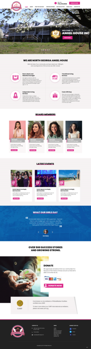 Web Design by pb for North Georgia Angel House Inc. | Design: #21233065
