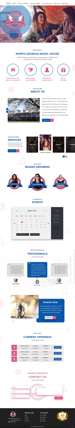Web Design by pb for North Georgia Angel House Inc. | Design #21233076