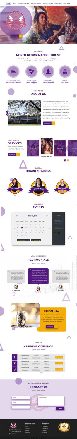 Web Design by pb for North Georgia Angel House Inc. | Design: #21233077