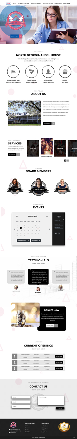 Web Design by pb for North Georgia Angel House Inc. | Design: #21258714