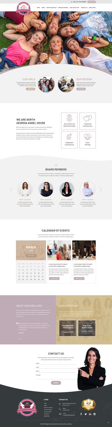 Web Design by pb for North Georgia Angel House Inc. | Design #21258715