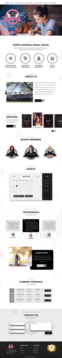 Web-Design von pb für North Georgia Angel House Inc. | Design: #21258716