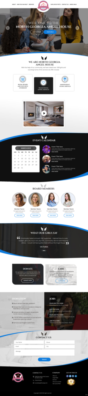 Web-Design von pb für North Georgia Angel House Inc. | Design: #21304547