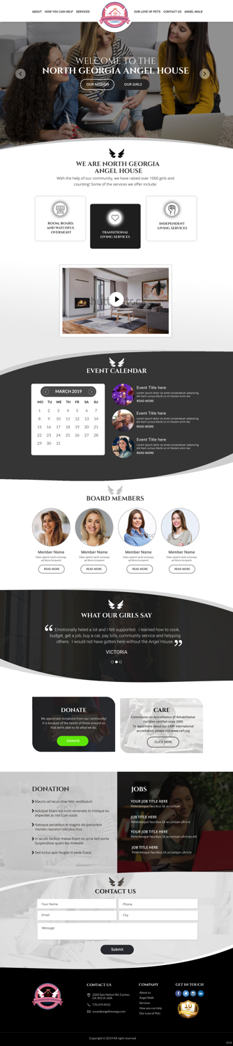 Web-Design von pb für North Georgia Angel House Inc. | Design #21505296