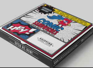 Shipping Box Design for Comic book and Superhero movie prop replica fabricator | Diseño de Empaque por Val brito