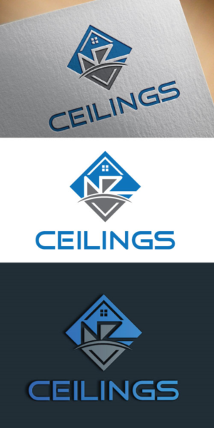 Logo Design by JAFRIN for NZ Ceilings Ltd | Design: #21202176