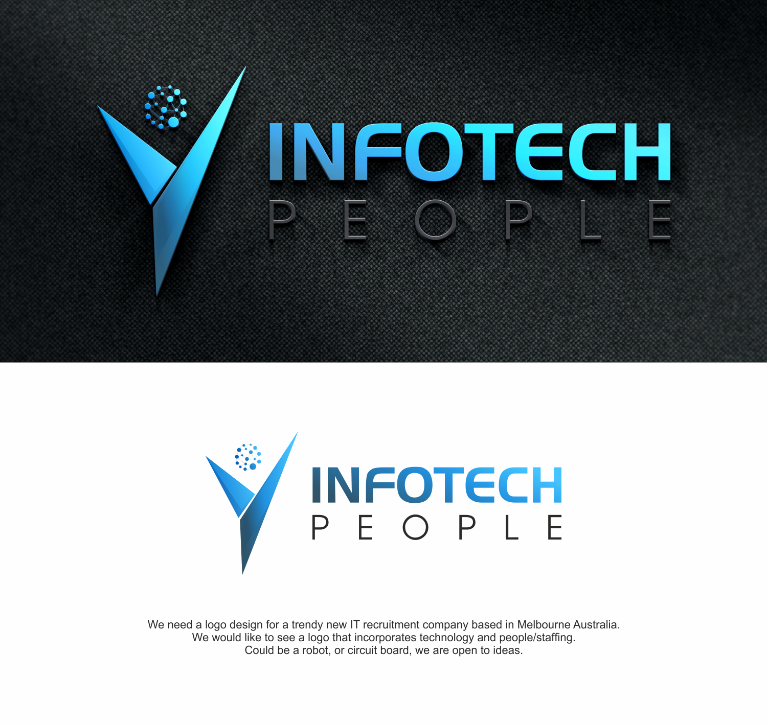Logo Design by Adeikhan for Infotech People | Design #21283648